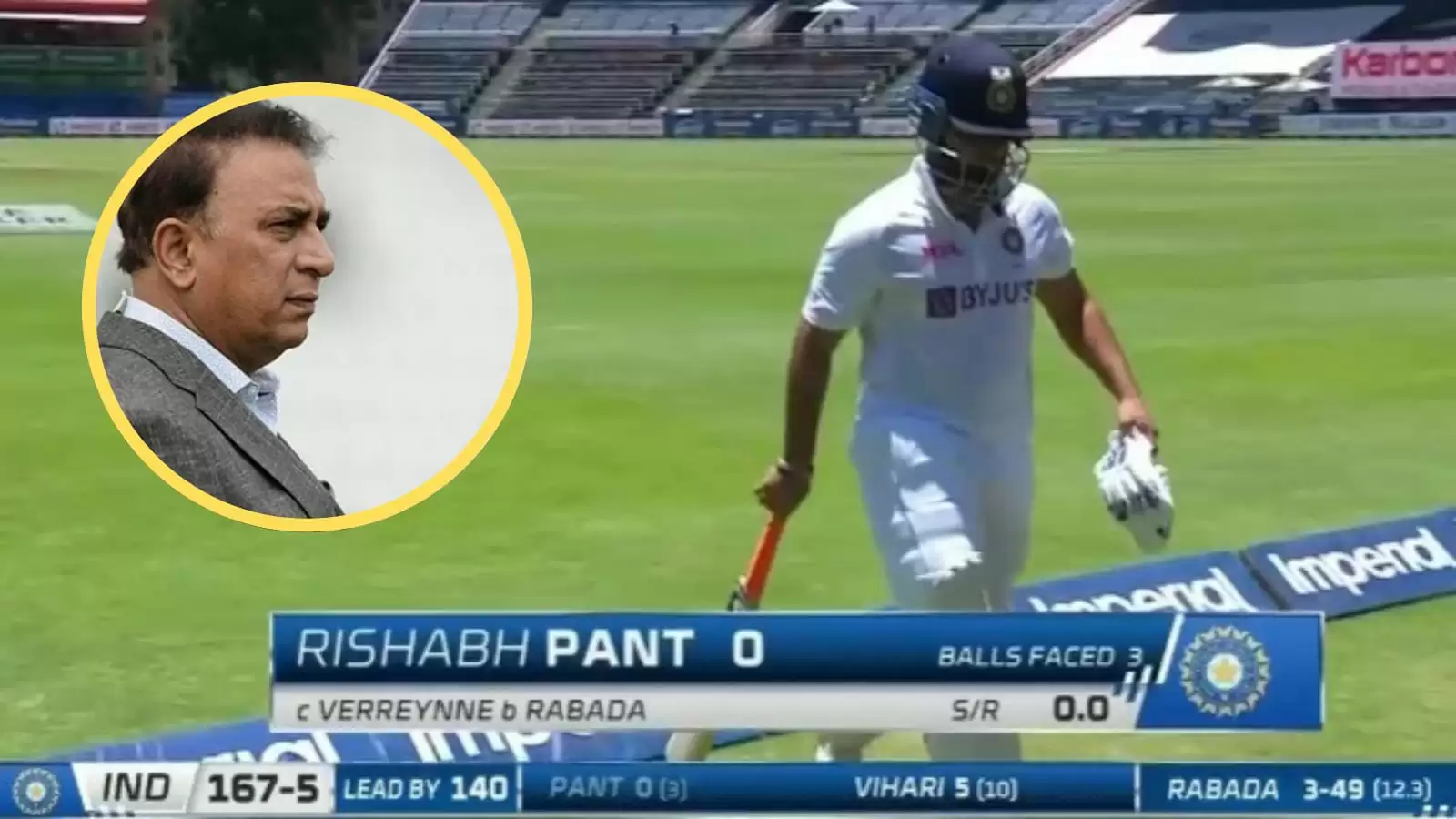 &lsquo;No excuses for that shot&rsquo; &ndash; Sunil Gavaskar slams Rishabh Pant&rsquo;s aggressive slog