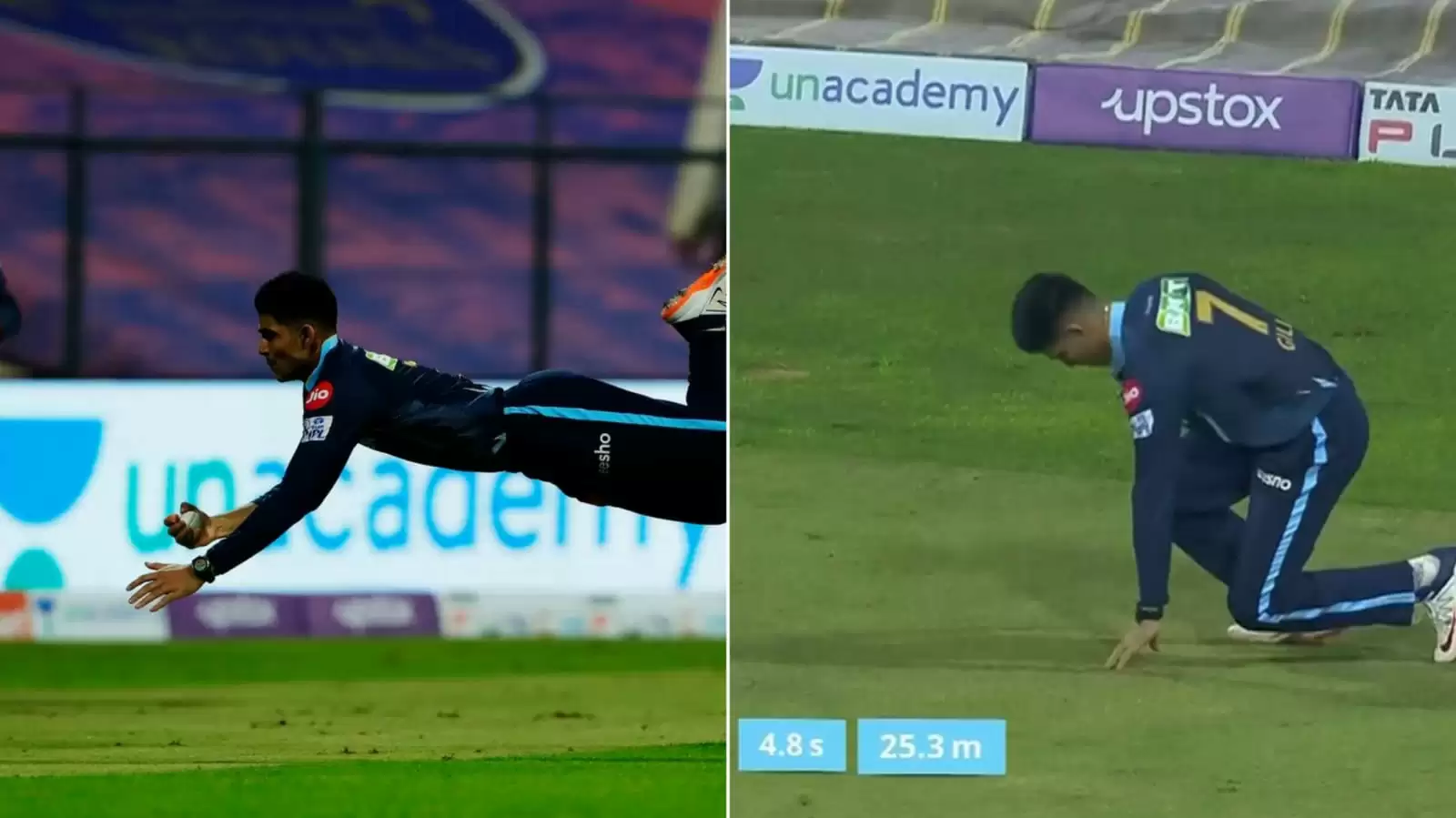 WATCH: Shubman Gill takes breathtaking catch running 25.3m backwards