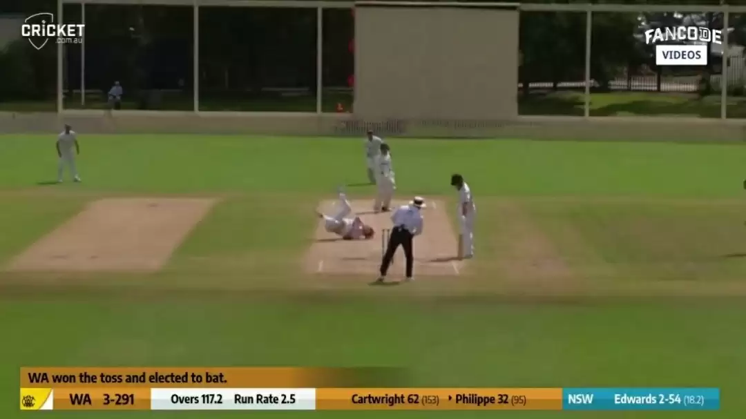 WATCH: Miracle return catch followed by a somersault in the Sheffield Shield