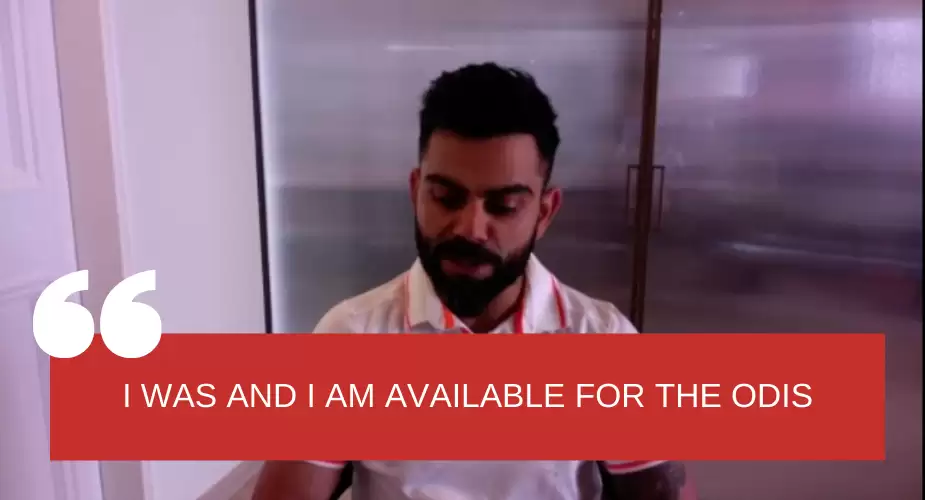 Virat Kohli: ‘I was told I won’t be the captain and I said okay’