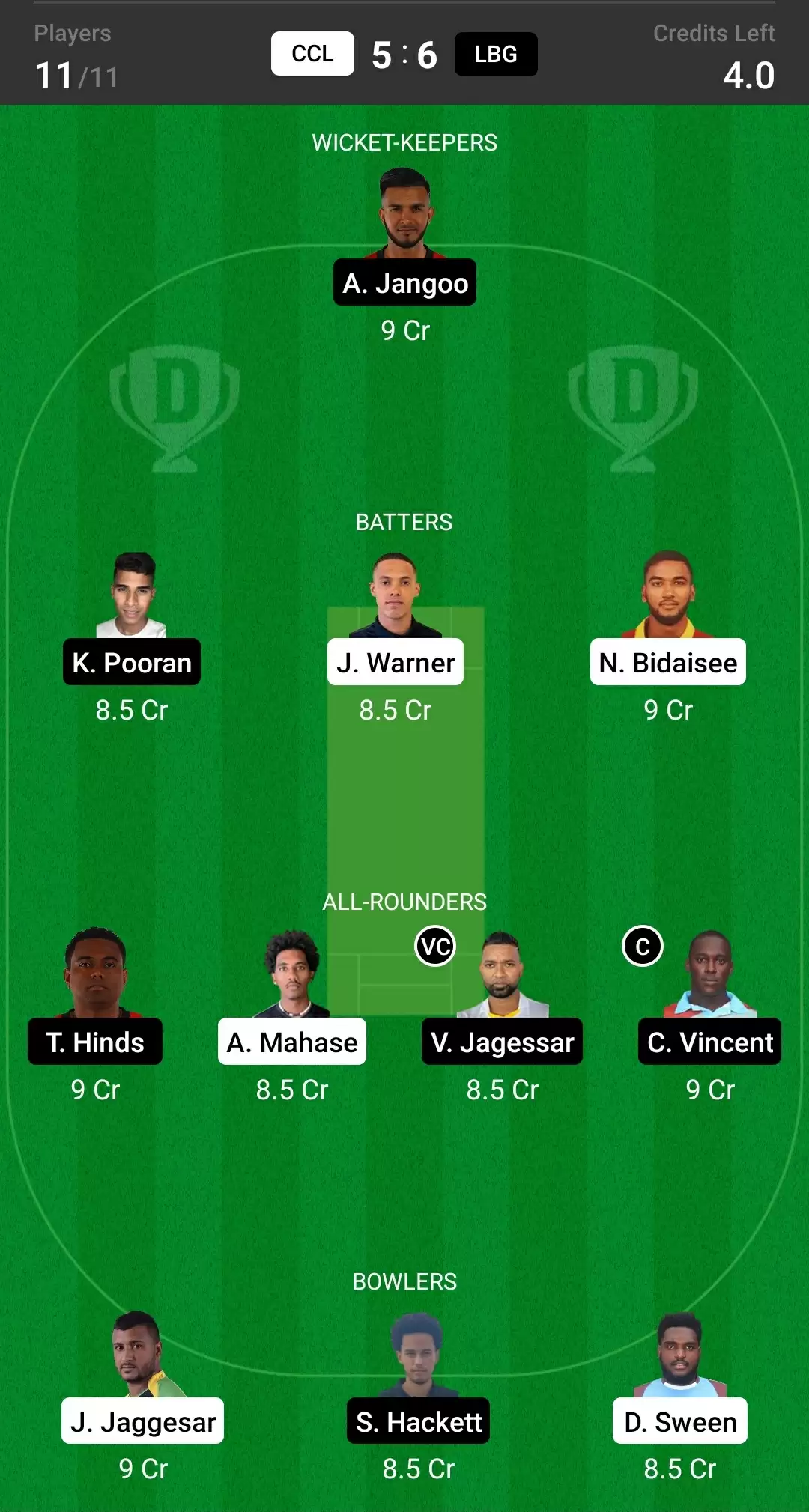 CCL vs LBG Dream11 Prediction, Playing XI, Fantasy Cricket Tips, Team, Weather Updates and Pitch Report &ndash; Trinidad T10 Blast 2022, Match 17