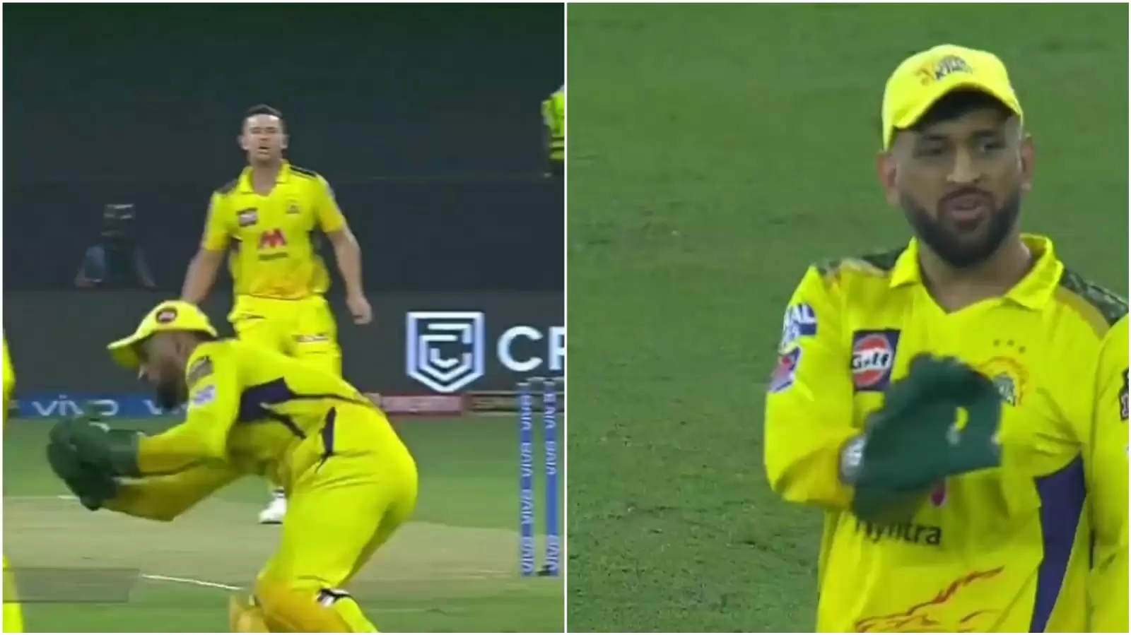 WATCH: MS Dhoni drops a sitter; commentator defends him stating those ones are &ldquo;hard&rdquo;