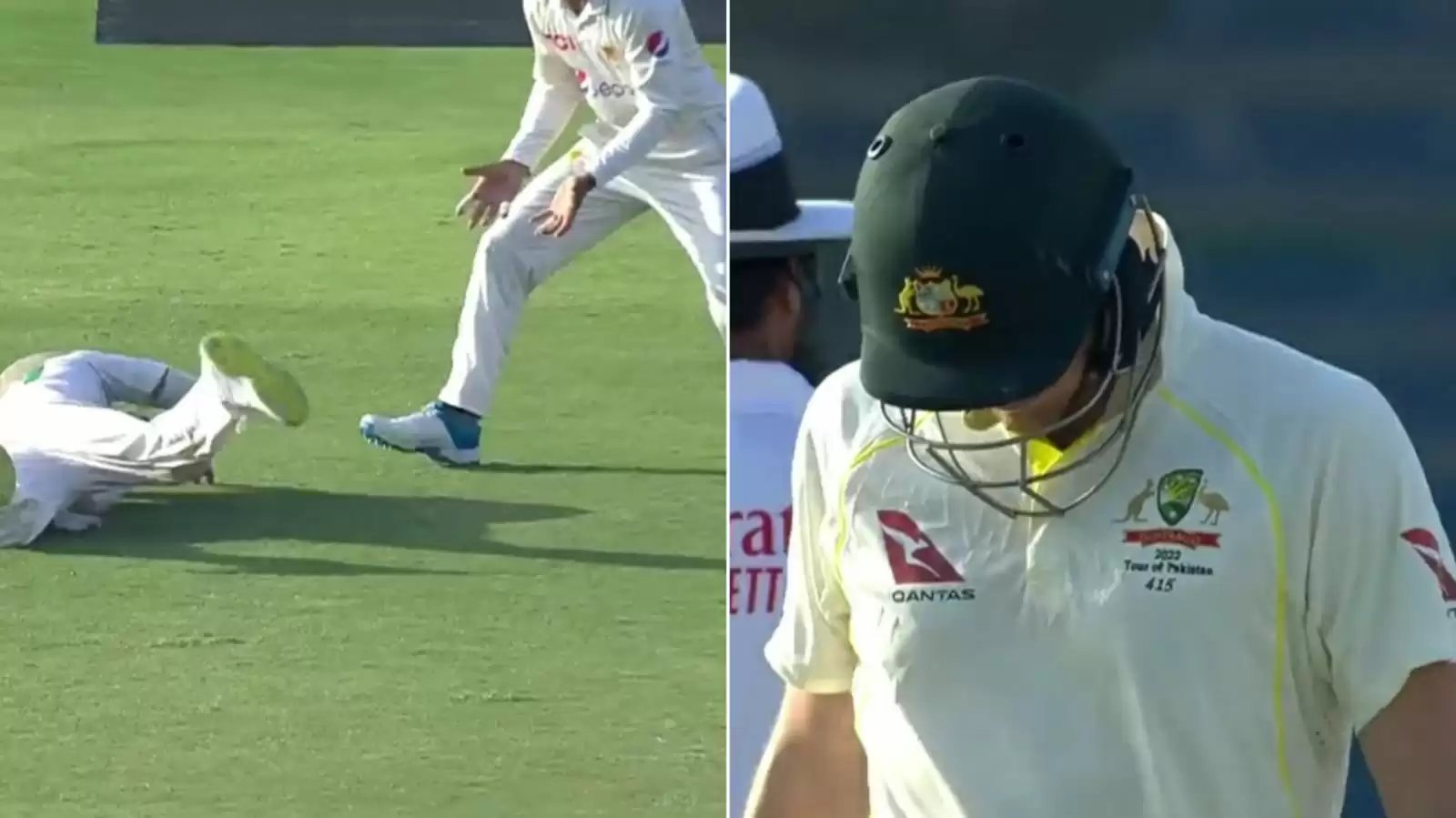 WATCH: Faheem Ashraf takes a one-handed stunner at second slip to dismiss Steve Smith | PAK v AUS
