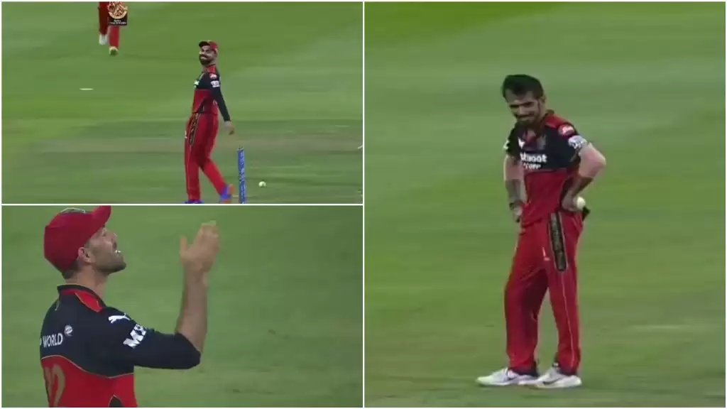 WATCH: Maxwell-Chahal does mock impressions of Virat Kohli after missed run out chance