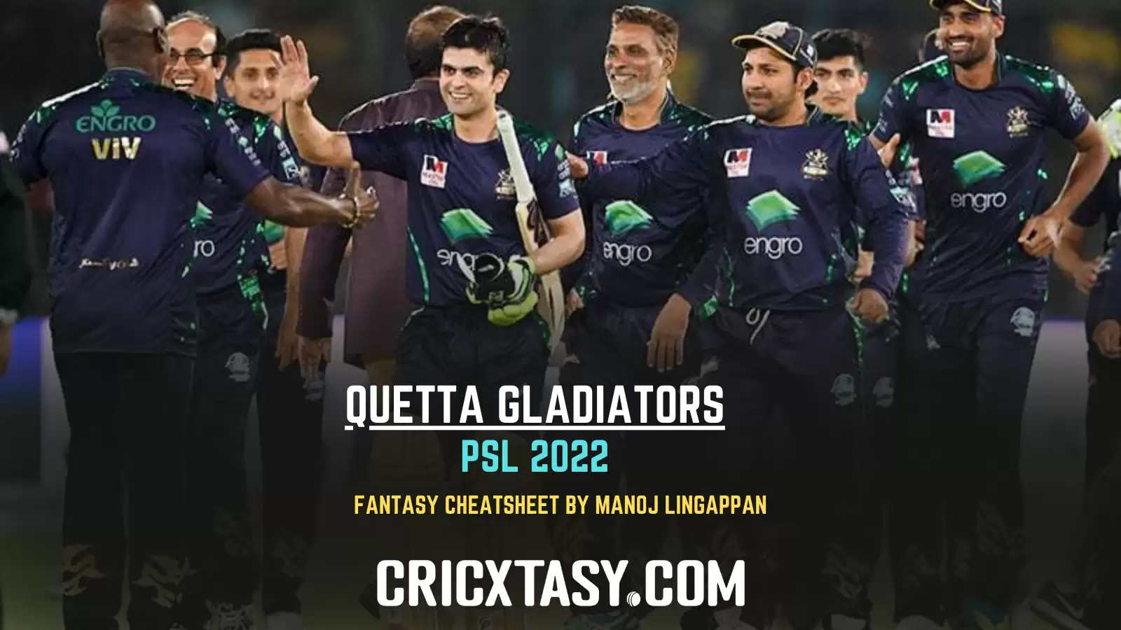 Pakistan Super League: Quetta Gladiators Fantasy CheatSheet For PSL 2022