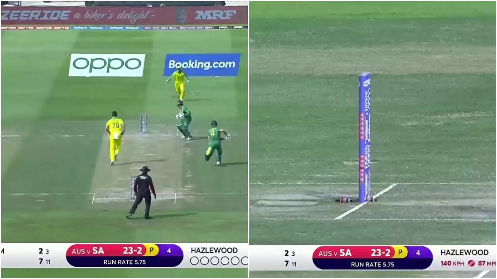How did that happen? WATCH Quinton de Kock’s freak dismissal to Hazlewood