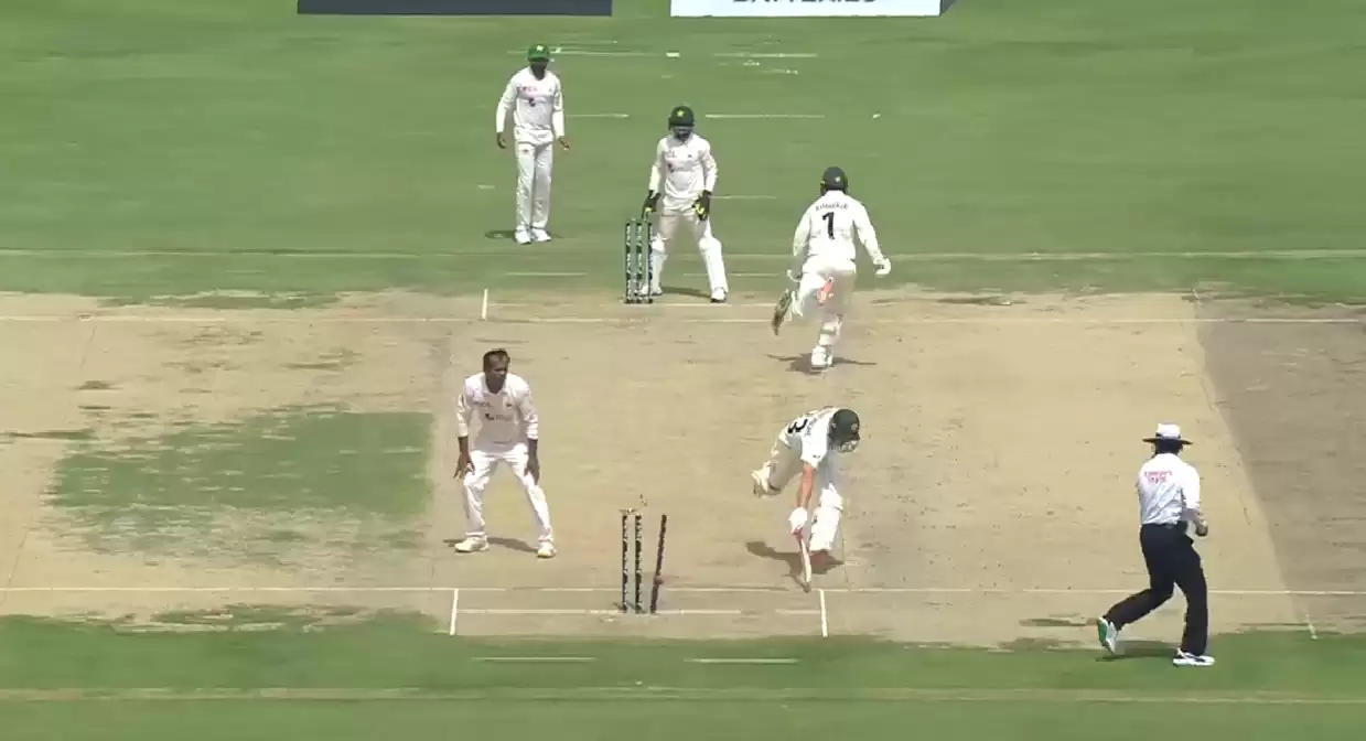 WATCH: Marnus Labuschagne dismissed for a duck by Sajid Khan’s superb throw