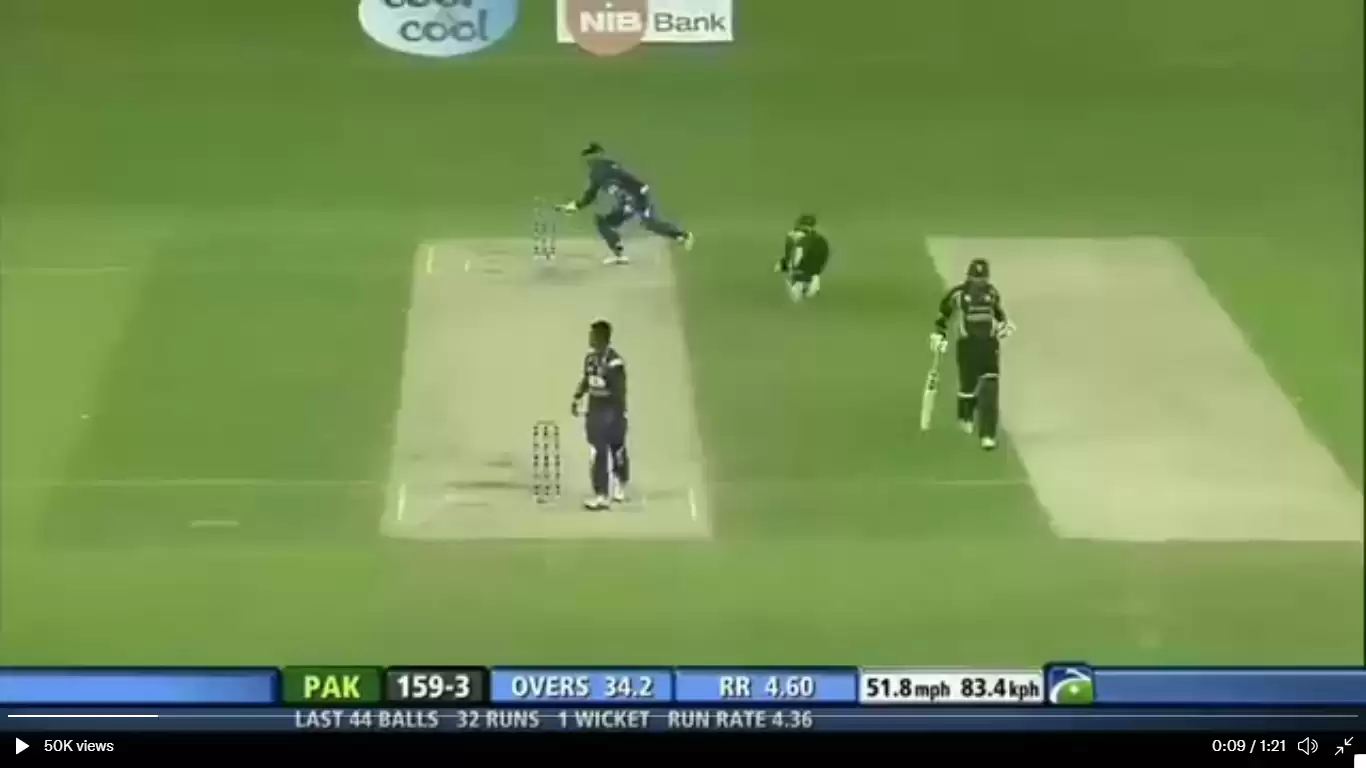 WATCH: When Kumar Sangakkara’s fake run out movement fooled Pakistani batsman, made him dive full stretch