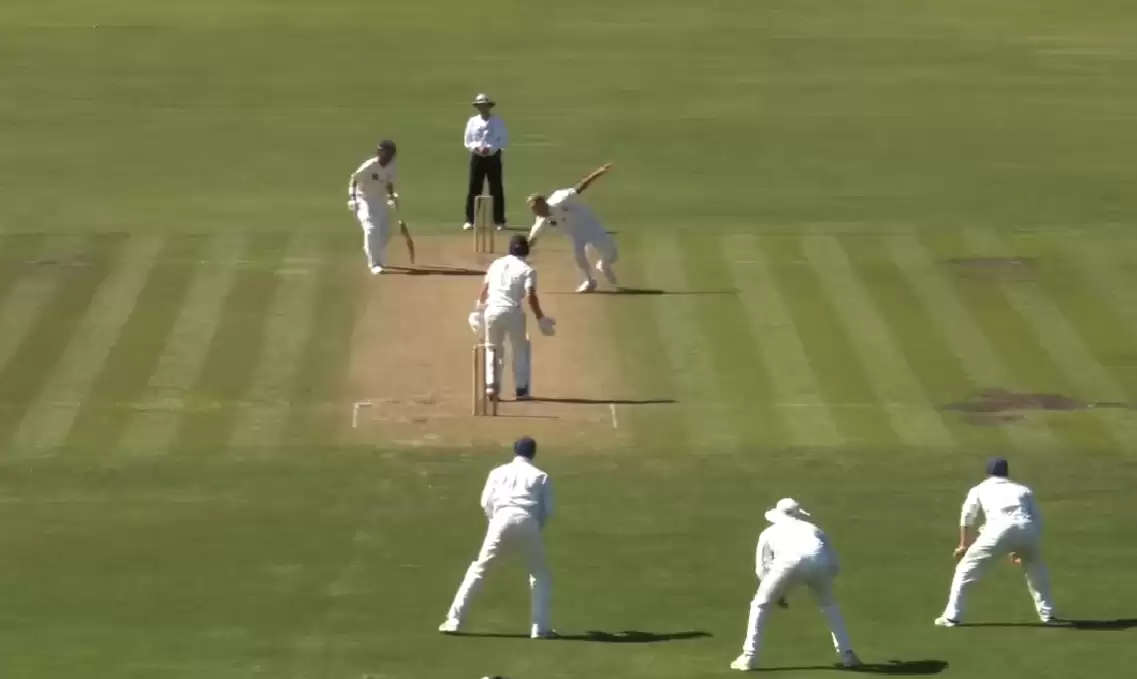 Watch: Kyle Jamieson pulls off brilliant one-handed caught and bowled in Plunket Shield