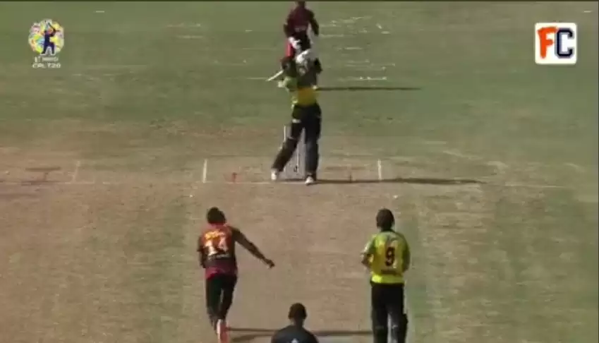 WATCH: Carlos Brathwaite’s no-look six during his fighting 58 vs TKR in CPL 2021