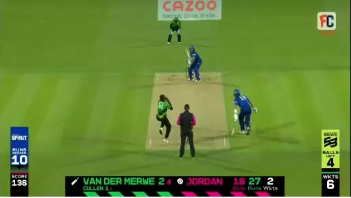 WATCH: Roelof van der Merwe invents new shot in The Hundred; falls backwards while smashing the ball to cover boundary