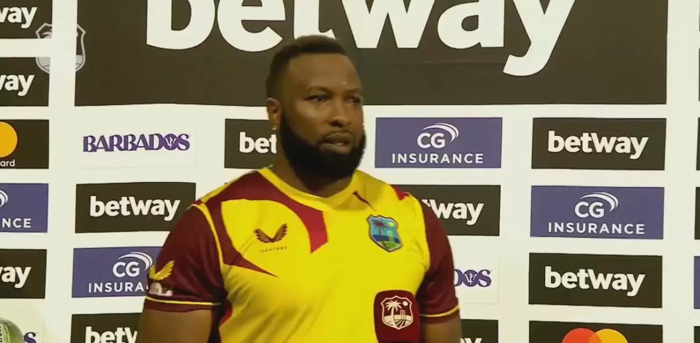 WATCH: Kieron Pollard starts post-match interview by singing a song