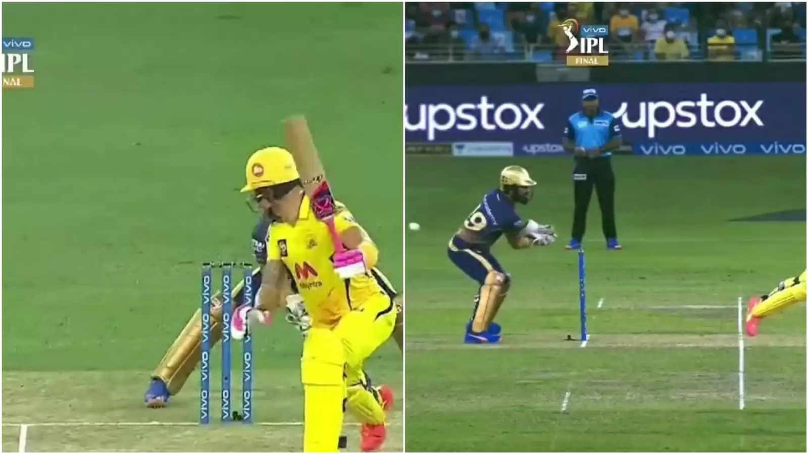 WATCH: Dinesh Karthik fails to stump Faf du Plessis out; costs KKR big in IPL 2021 final