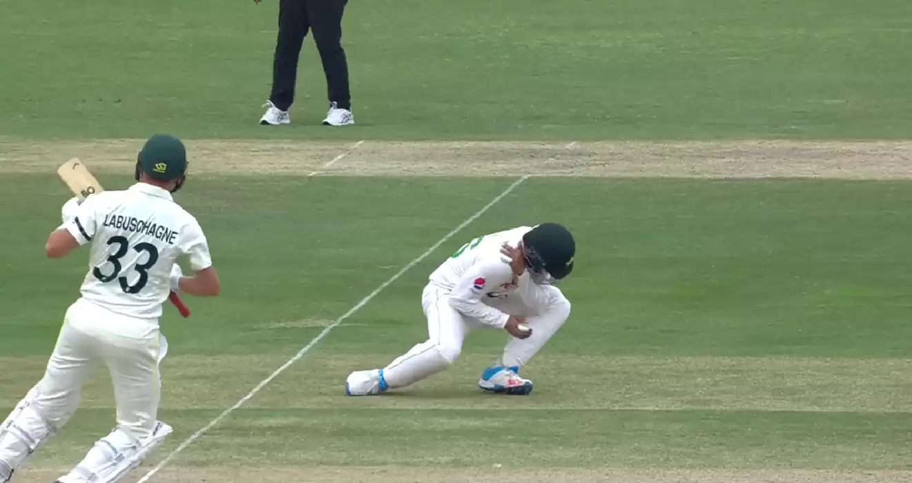 Watch: Imam Ul Haq goes down hilariously after blow at short-leg; triggers laugh in Pakistan camp