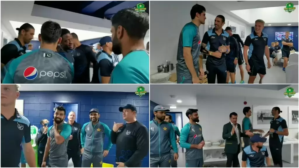 WATCH: Class act from Pakistan players as they visit Namibia dressing room after game to congratulate the team