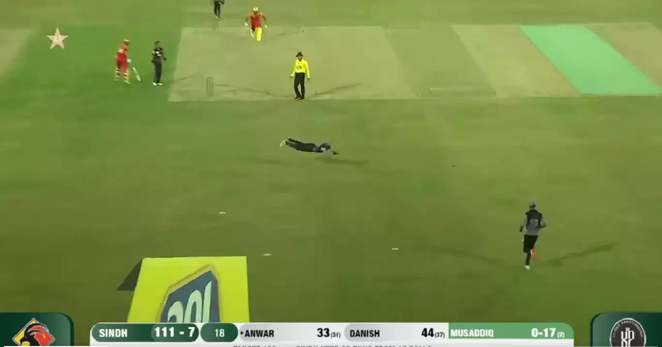 WATCH: Mohammad Rizwan&rsquo;s spectacular dive to pull off a sensational catch in the outfield