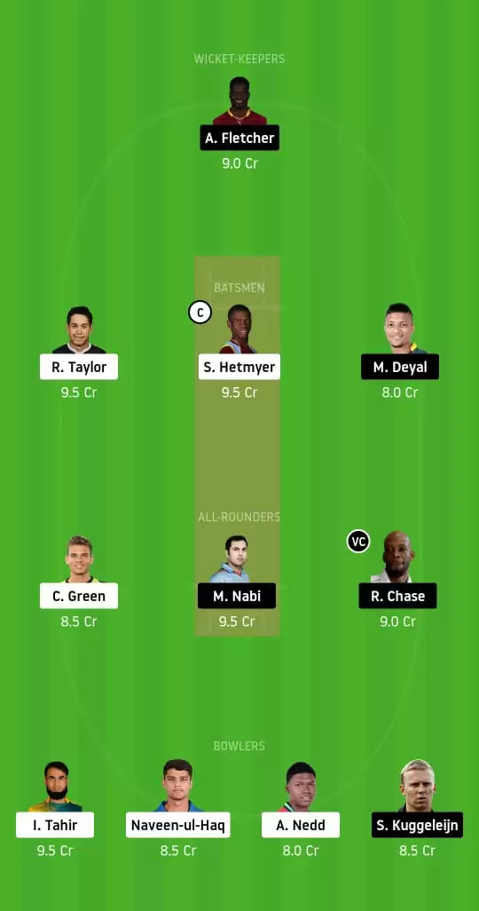 GUY vs SLZ Dream11 Prediction: Guyana Amazon Warriors vs St Lucia Zouks Best Dream11 Team, Playing XI updates and Fantasy cricket Tips | CPL 2020