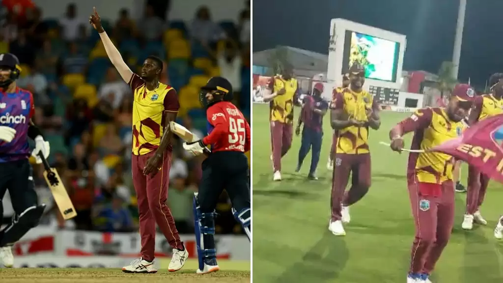 WATCH: Jason Holder&rsquo;s double hat-trick against England in final T20I