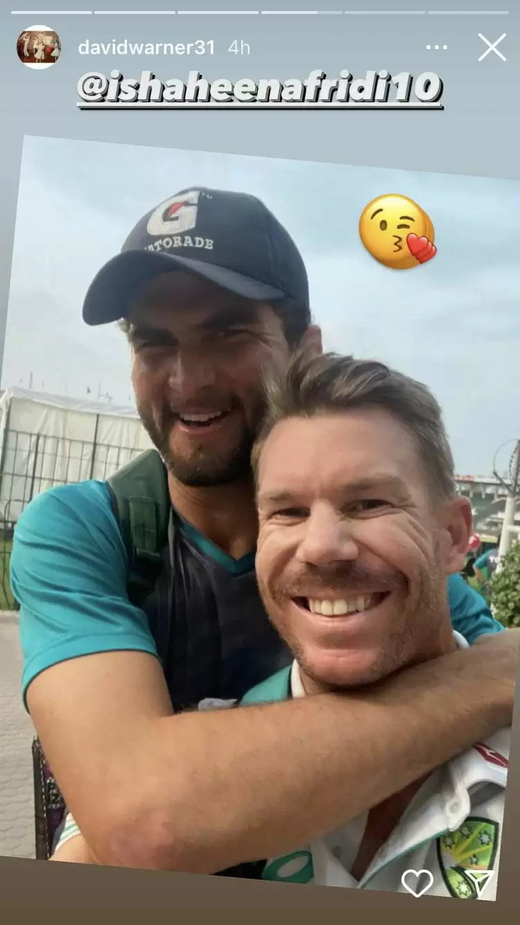 WATCH: Shaheen Afridi – David Warner friendship blossoms; shakes hands after dismissing Aussie with a peach