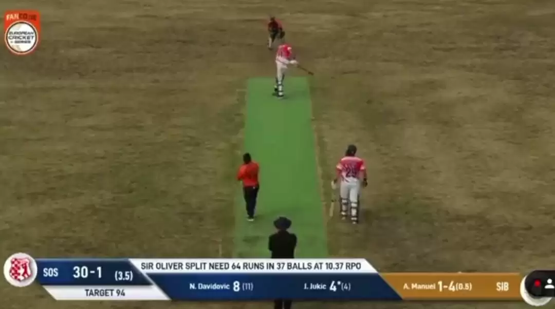 WATCH: The most incredible dot ball ever; batter does a 360&deg; at the crease in ECS Croatia game