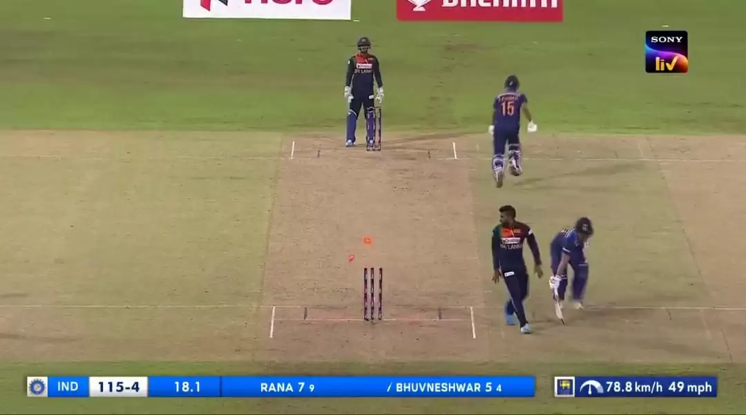 Watch: Wanindu Hasaranga does a MS Dhoni; hits bail with backhand flick in cheeky attempt