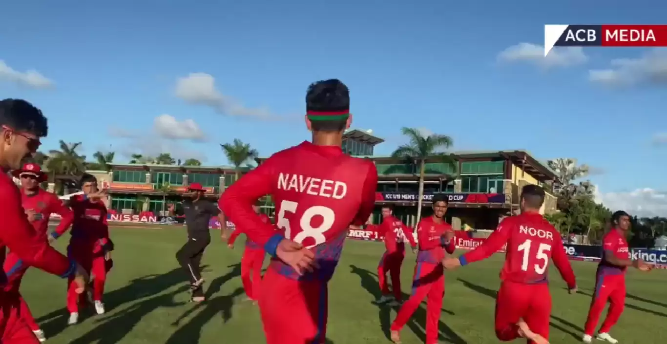 WATCH: Afghanistan U-19 side do traditional dance after thrilling win over Sri Lanka to reach WC semi-finals