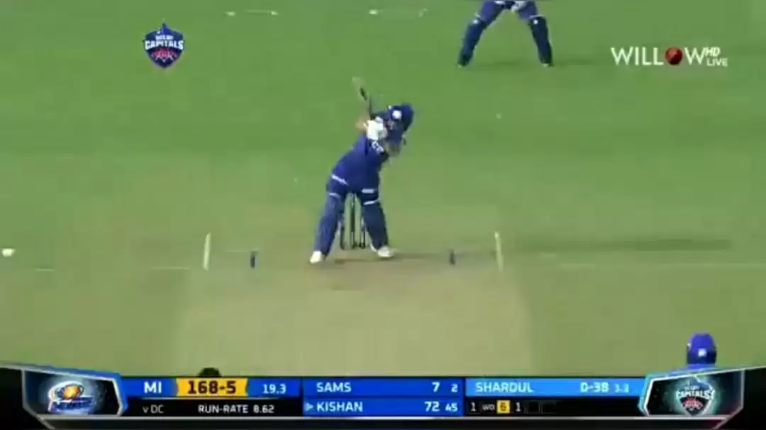 WATCH: Ishan Kishan unveils helicopter shot; smashes yorker through mid-wicket for four