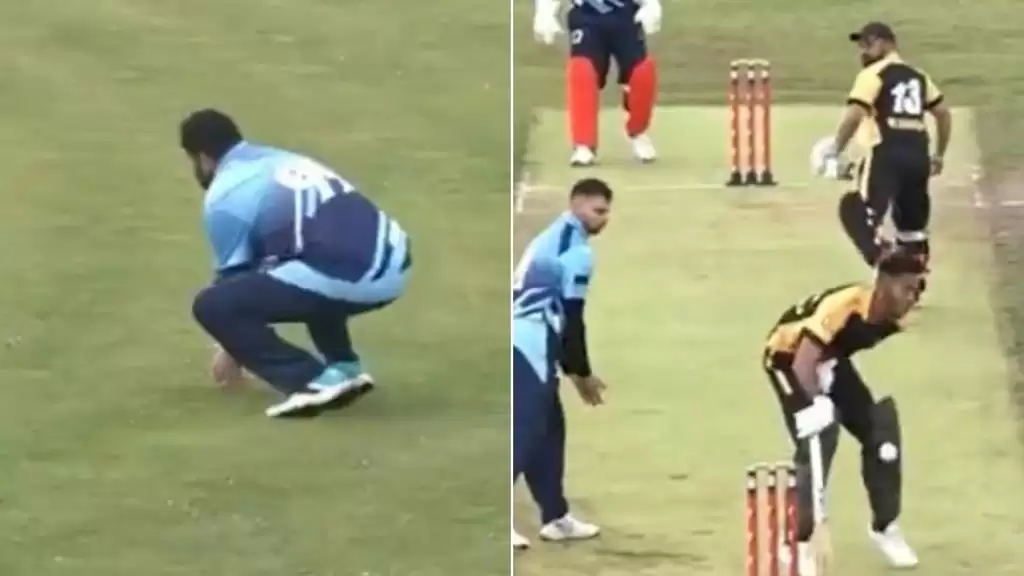 Watch: Batter in pain after being hit on unmentionables in ECS Portugal 2022; gets out next ball