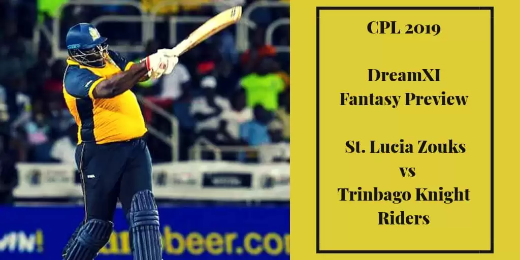 CPL 2019: SLZ vs TKR &ndash; Dream11 Fantasy Cricket Tips, Playing XI, Pitch Report, Team and Preview