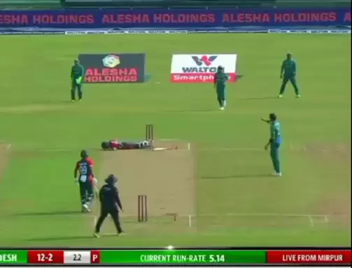 WATCH: Shaheen Afridi loses cool, hits striker with throw on followthrough