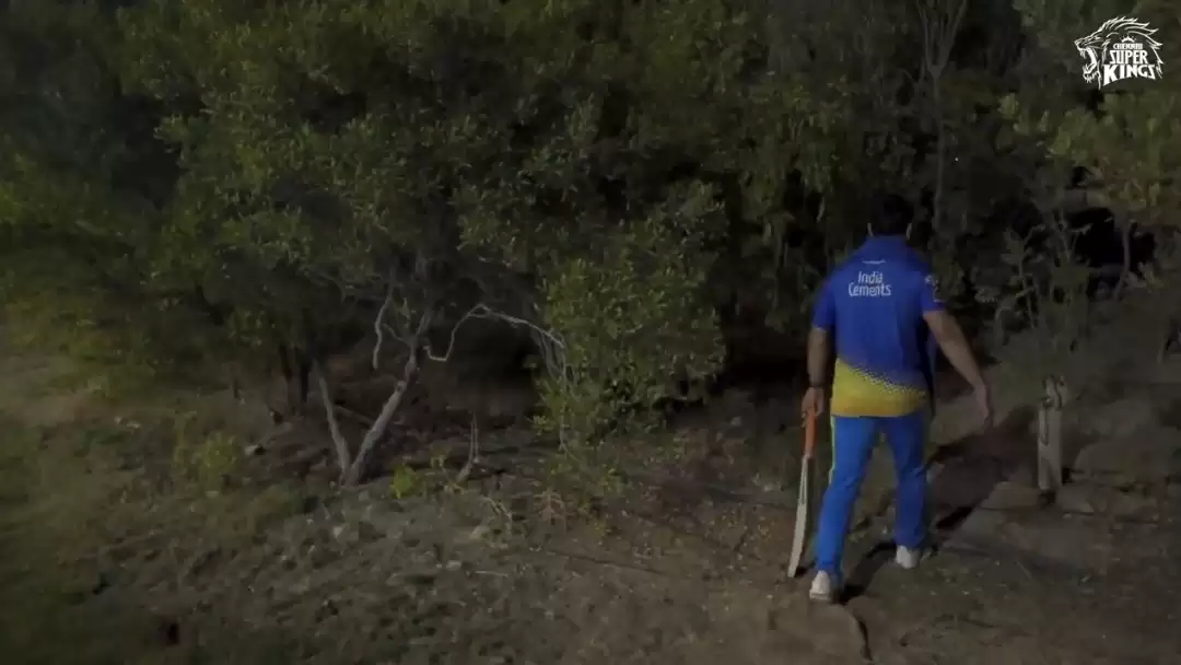 Watch: Dhoni hunts for ball in the bushes after smashing sixes for fun in the CSK nets