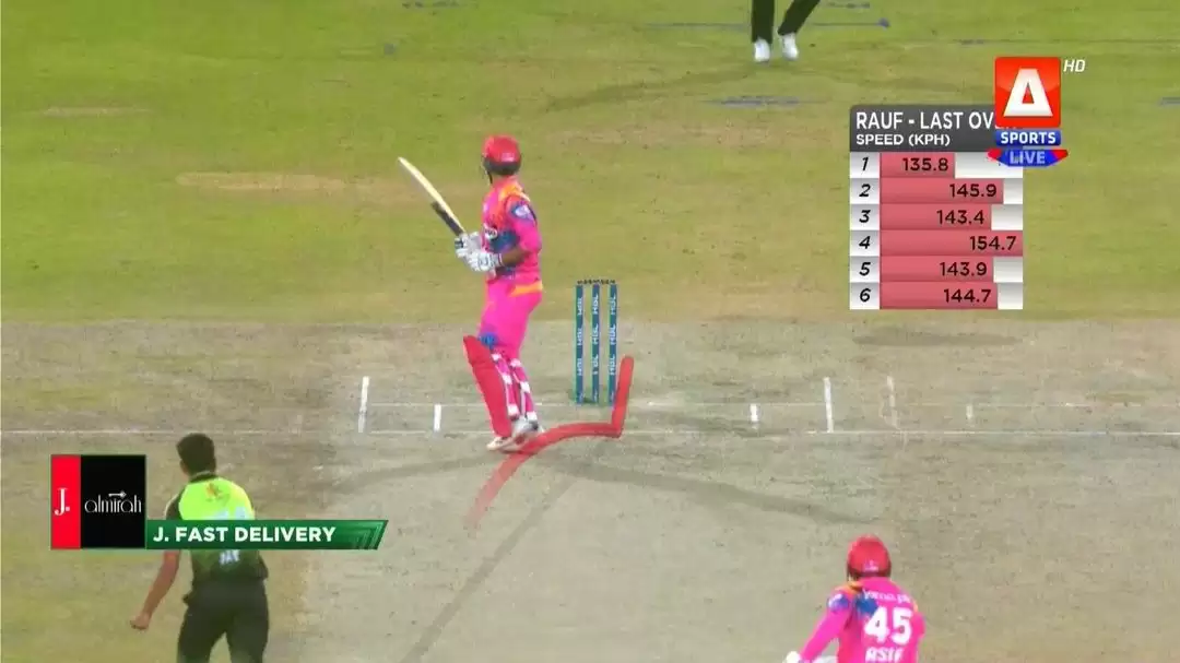 Haris Rauf delivers the fastest ball of PSL 2022 for Lahore Qalandars