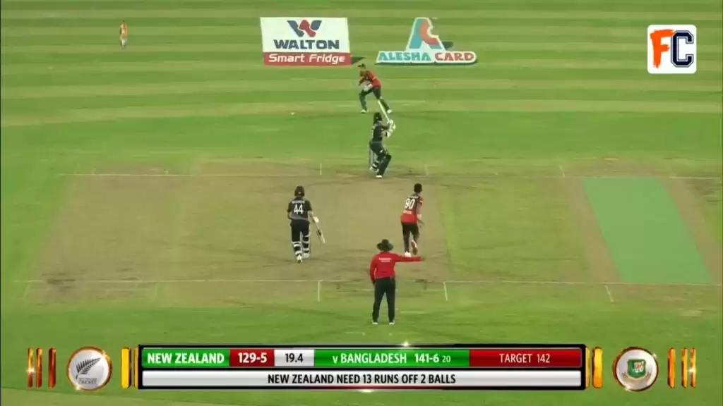 WATCH: Mustafizur bowls a dangerous beamer; Latham swats it away with an Overhead Sweep