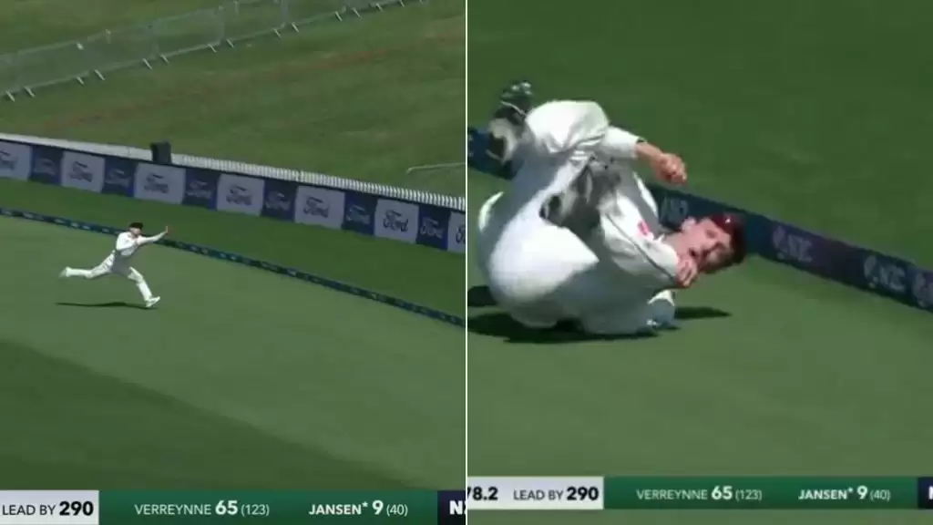 WATCH: New Zealand’s Will Young takes greatest outfield catch of 2022
