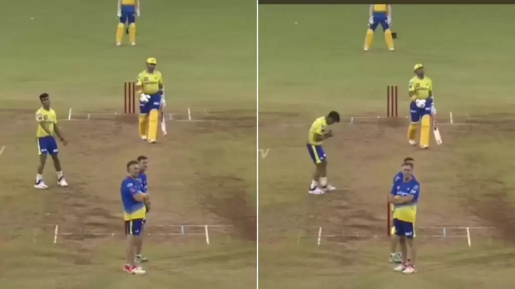 WATCH: Rajvardhan Hangargekar frustrated after dropped catch; dismisses Robin Uthappa next ball in CSK practice game