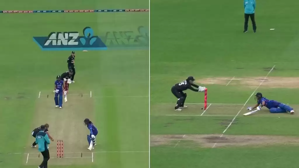 WATCH: Harmanpreet Kaur involved in bizarre run out; fans get furious