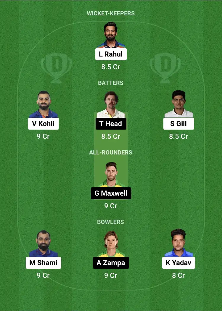 IND v AUS Dream11 Prediction