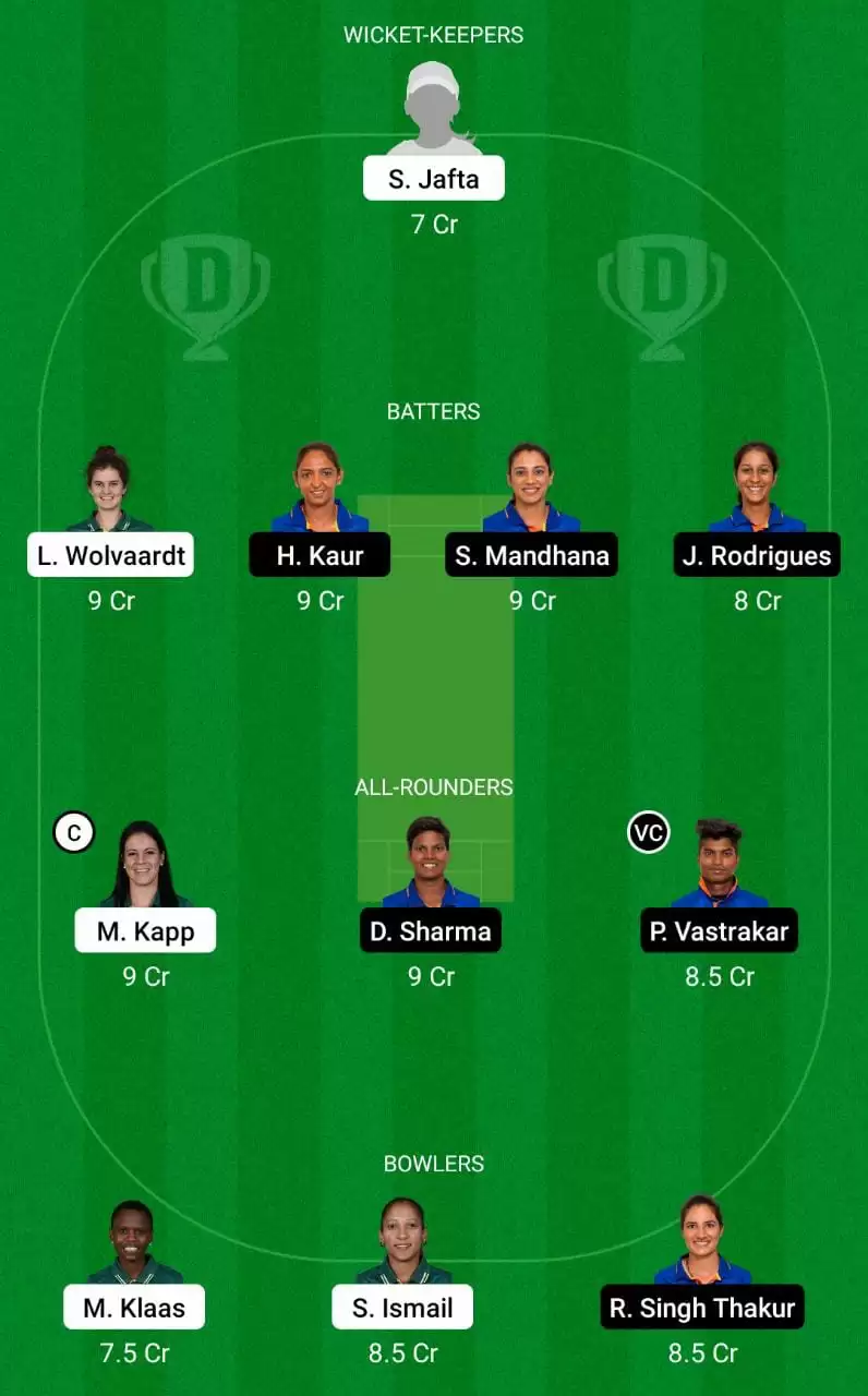 SA-W vs IN-W Dream11 Prediction Womens T20I Tri-series 2023