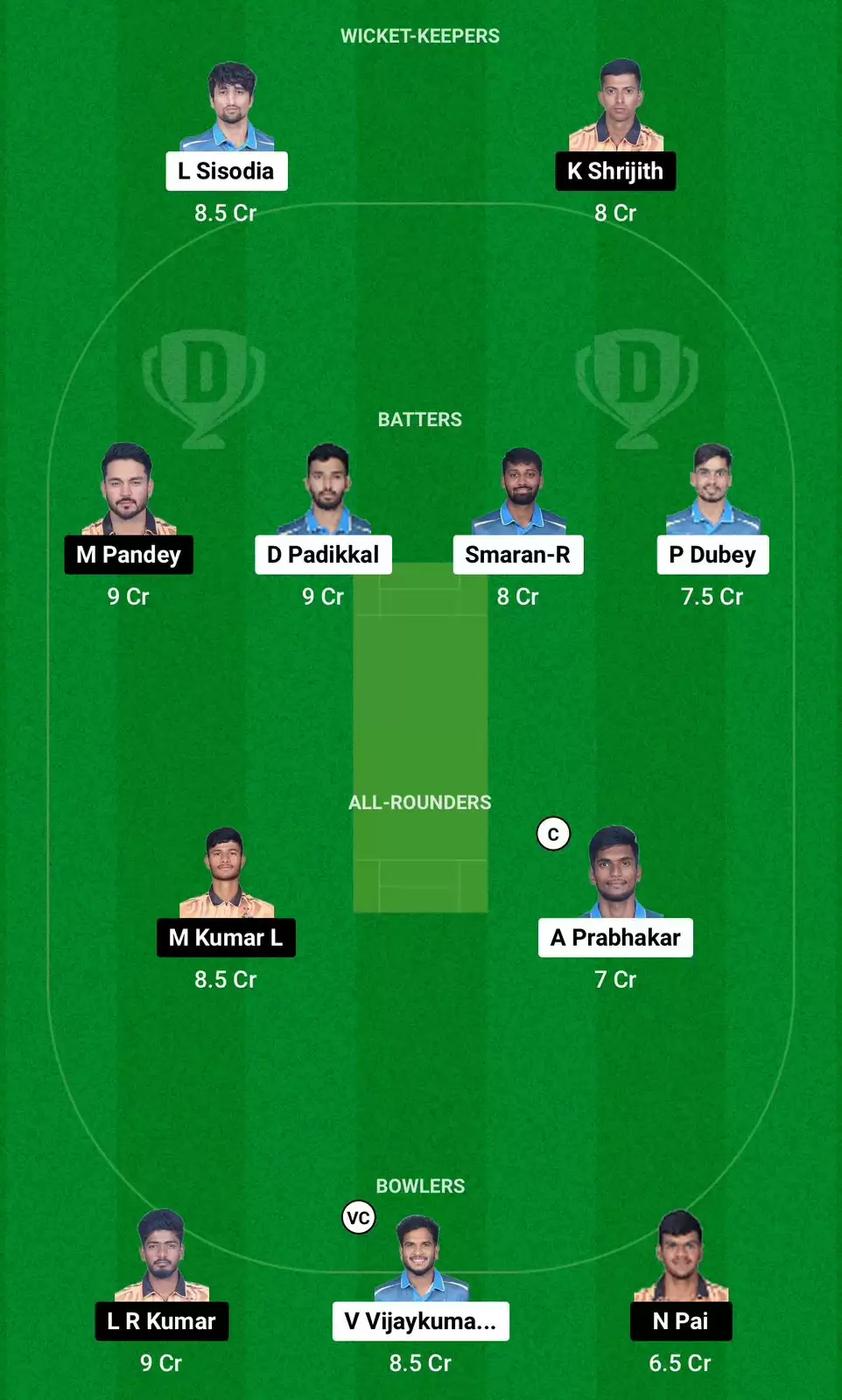 GMY vs HT Dream11 prediction Grand League team