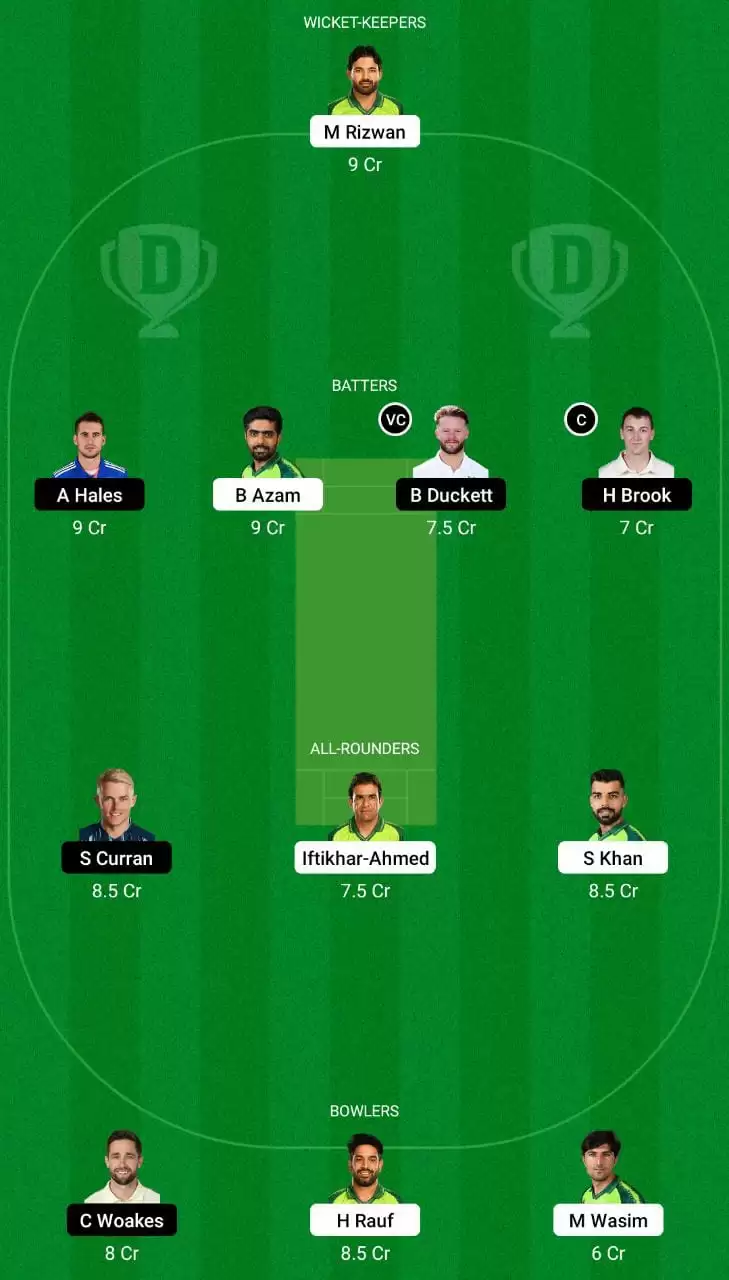 PAK vs ENG Dream11 Team