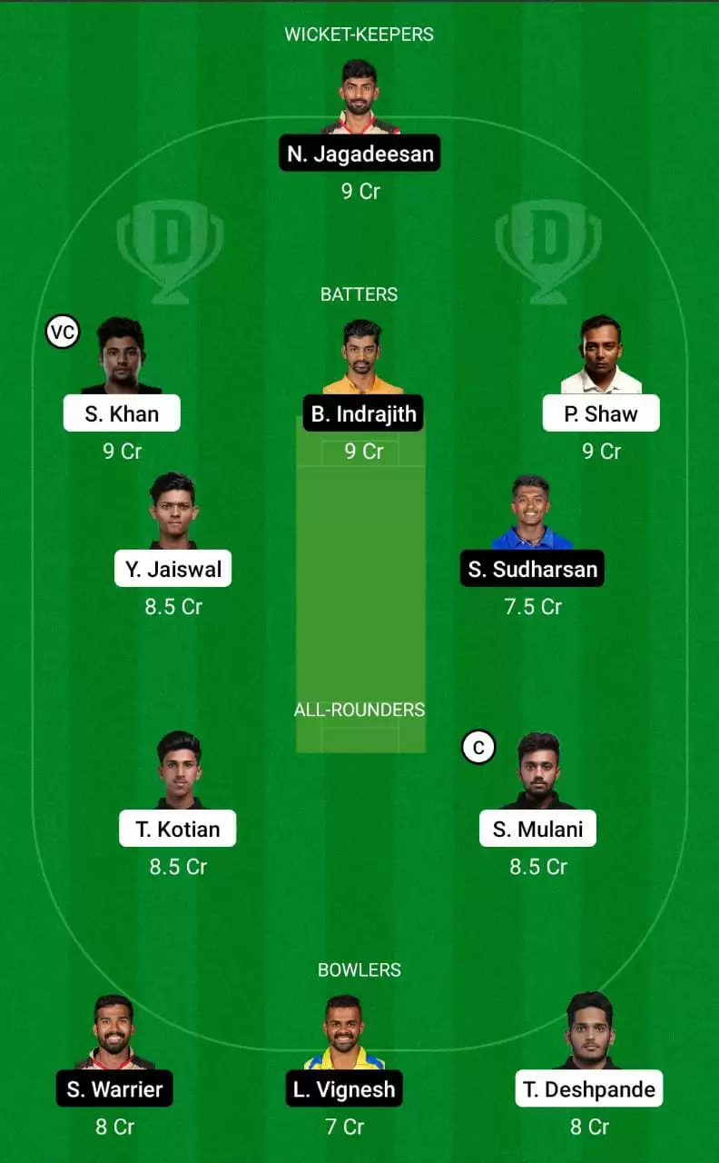 MUM vs TN Dream11 Prediction Ranji Trophy 2022-23 Fantasy cricket Tips