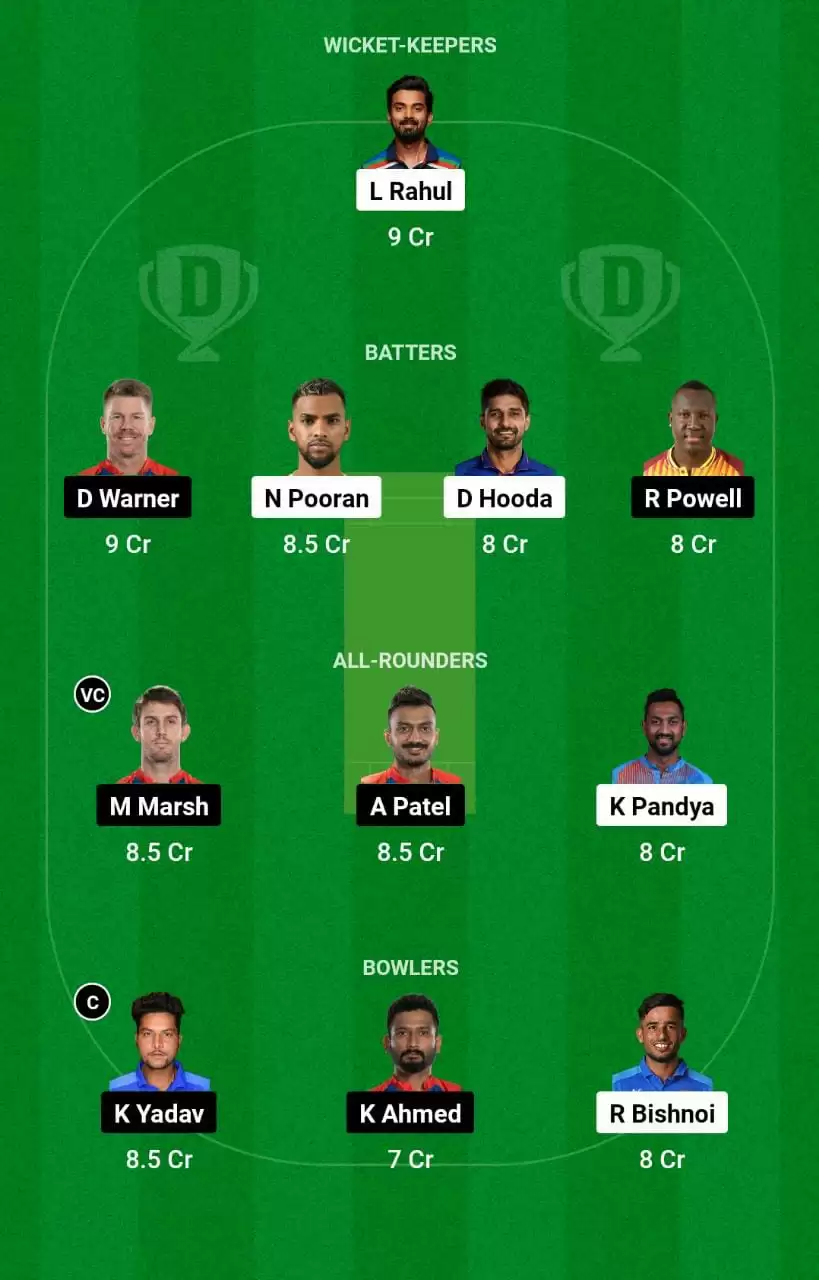 LKN vs DC Dream11 Prediction Mega League Team IPL 2023 Match 3 LSG vs DC