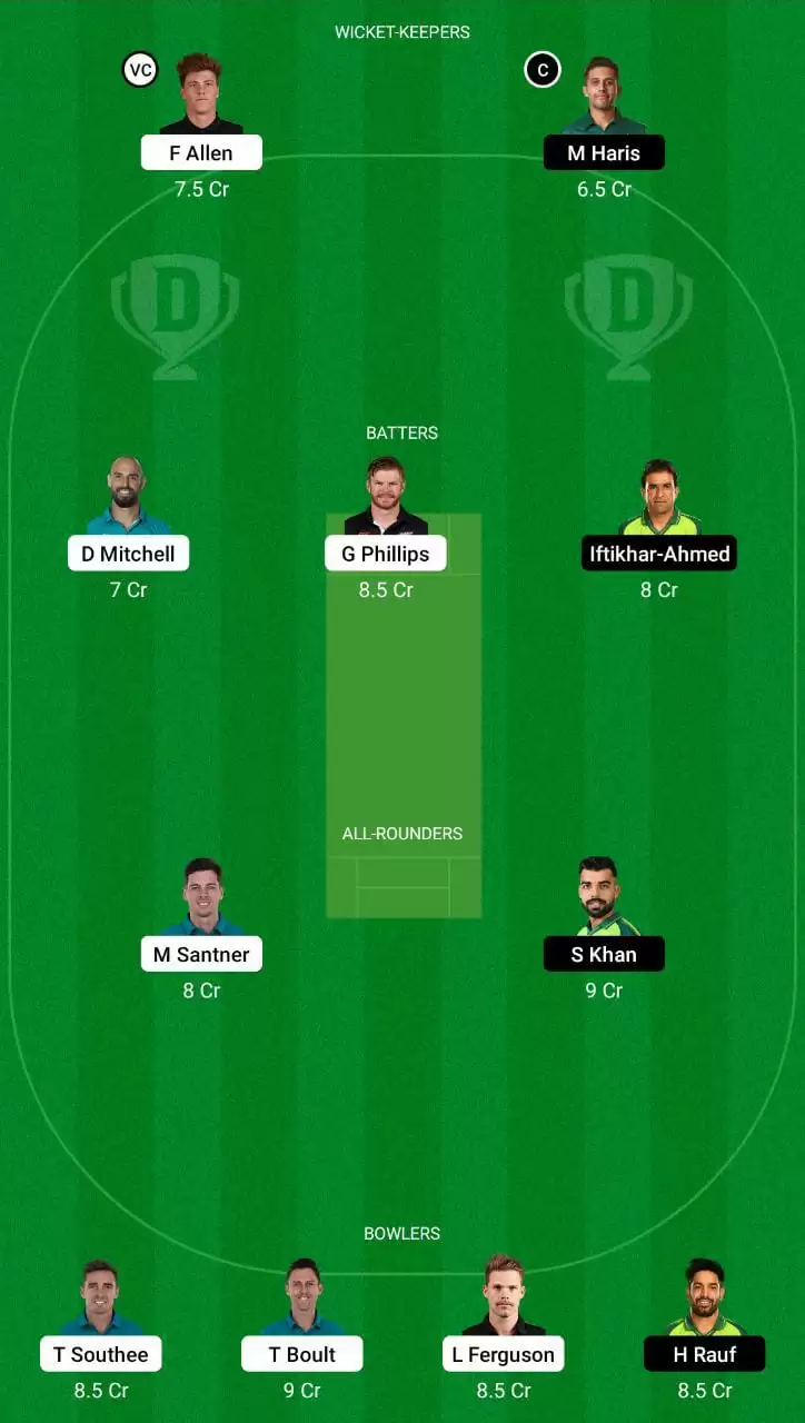 NZ vs PAK Dream11 Team
