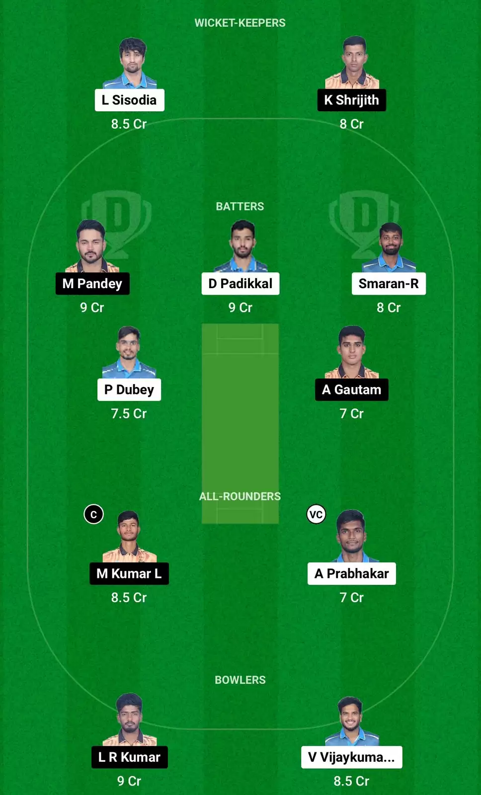 GMY vs HT Dream11 prediction Small League team