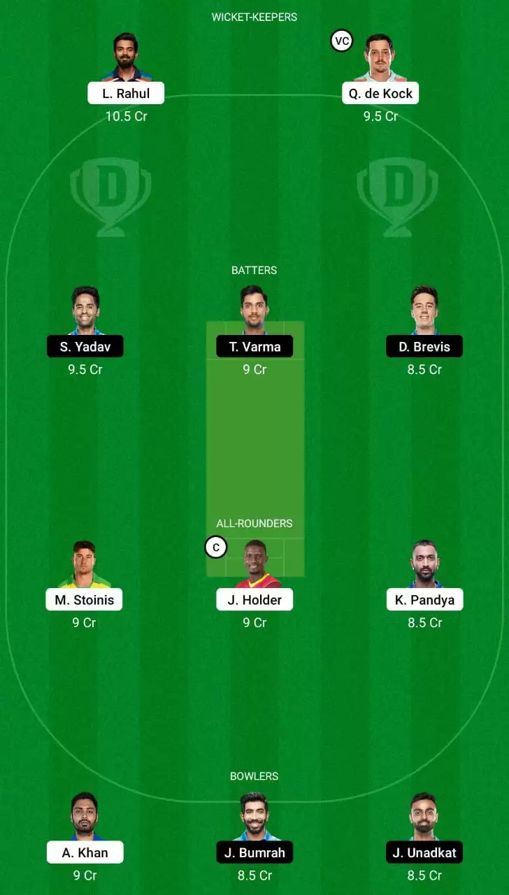 LKN vs MI Dream11 Team
