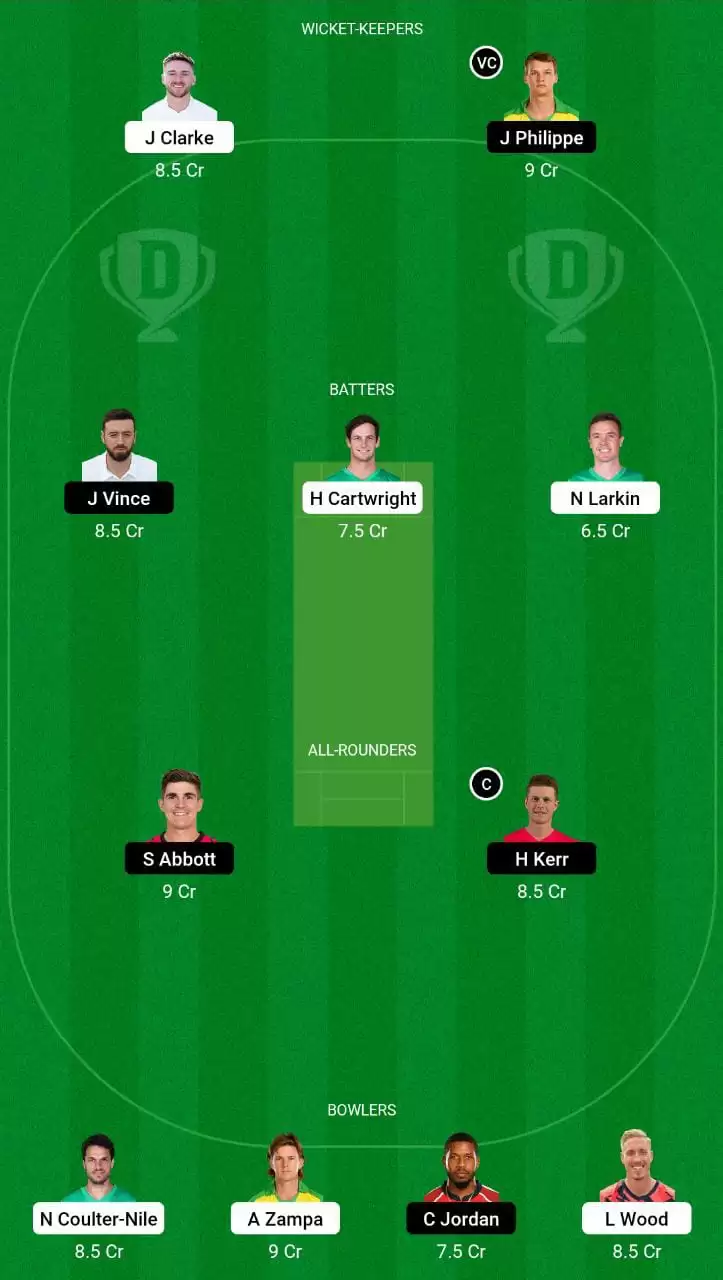 STA vs SIX Dream11 Small League Team