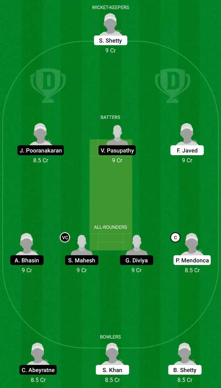 OMN-W vs SIN-W Dream11 Team