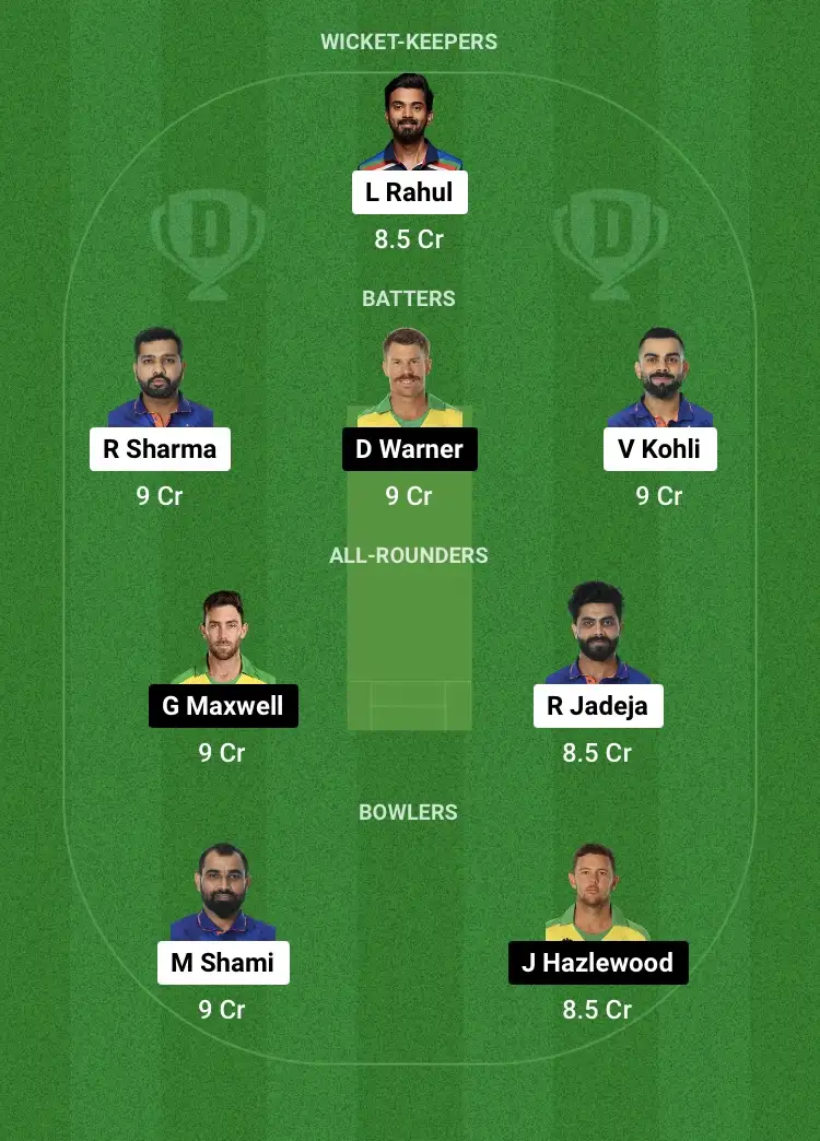 IND v AUS Dream11 Prediction